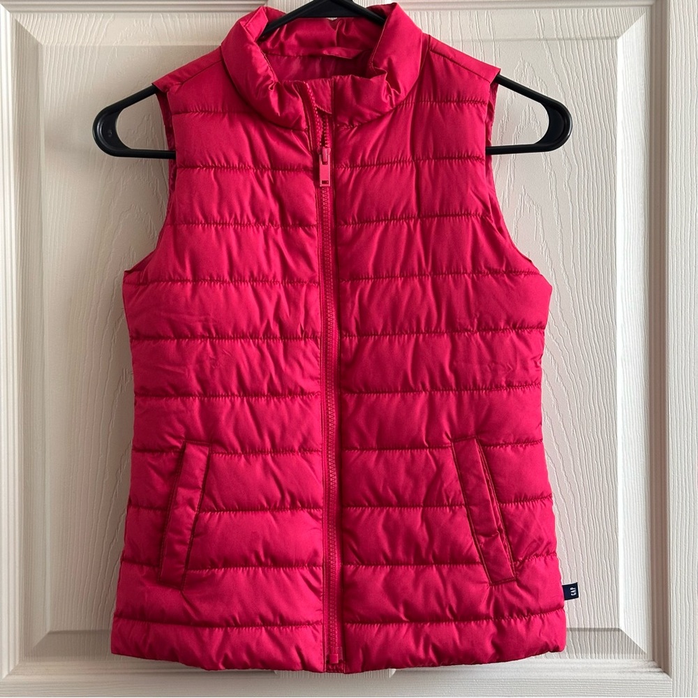 GAP Kids Pink ColdControl Puffer Vest Girl’s Size Medium